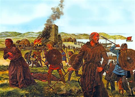 The Viking Siege of Lindisfarne Manastırı: A Brutal Dawn that Ushered in an Era of Fear and Transformation